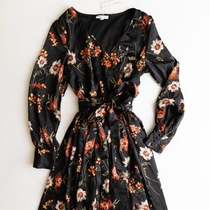 Baltic Born Black Floral Maxi Dress
